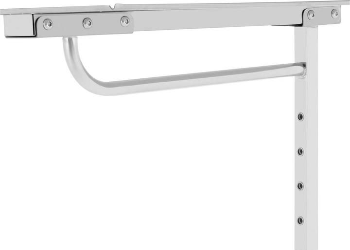 Actual product image Steinberg Instrument Trolley - 4 wheels - 60 x 40 cm - height adjustable - stainless steel / rubber