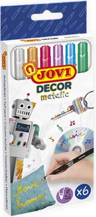 Image du produit Jovi Feutre de coloriage fin VE=6 couleurs (6 couleurs, 6 x)