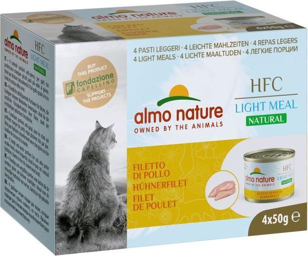 Image du produit Almo Nature HFC Light Meal Natural, Nourriture humide au poulet pour chats (4x50g) (Adulte, 4 pcs, 200 g)