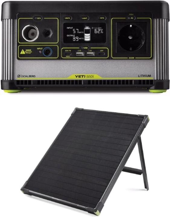 Produktbild Goal Zero Yeti 500X + Solarpanel Boulder 50