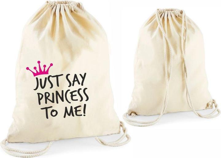 Produktbild 4you Design Statement-Tragebeutel Just say princess to me! natur