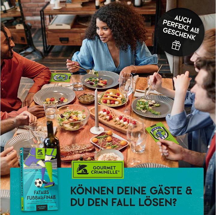 Actual product image Gourmet Criminelle Party game Fatal football final, Language: German (German)