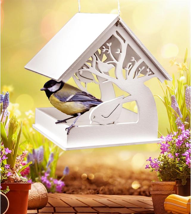 Produktbild HTI-Living Vogelfutterhaus Weiss Mina