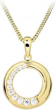 Produktbild Silver Cat Beautiful Gold Plated Cubic Zirconia Necklace SC492 (Chain. Pendant)