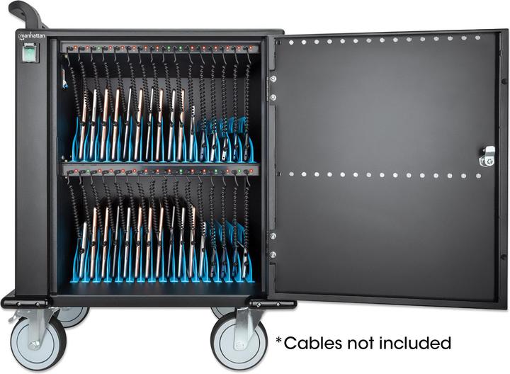 Actual product image Manhattan 32-Port USB-C Charging Cart