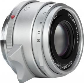 Actual product image Voigtländer Colour-Skopar 50mm / 2.2 VM silver (Leica M, full size)