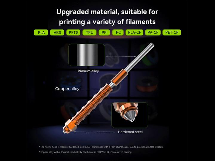 Produktbild Creality K2 Plus Keramic Hotend Kit (Düse)
