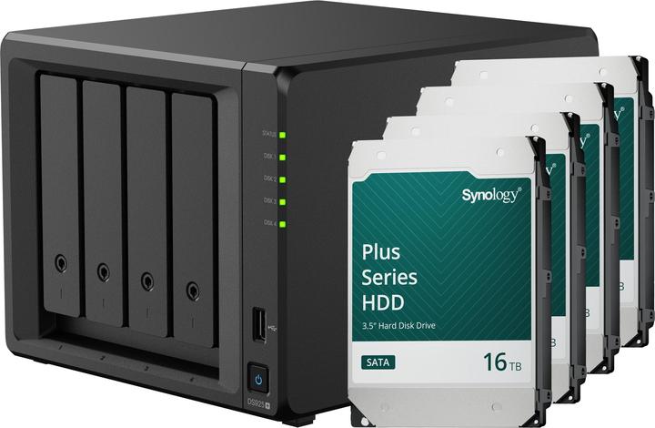 Produktbild Synology DS925+ (4 x 16 TB, Synology HAT 33xx)