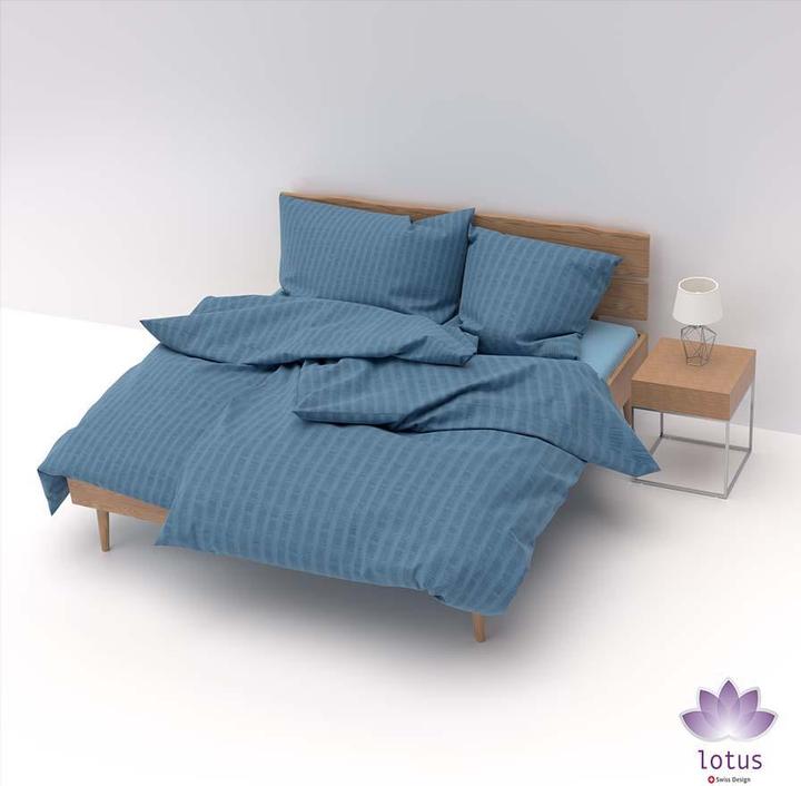 Actual product image Lotus Bettwaren Bed Linen Satin Seersucker uni (Duvet cover, 200 x 210 cm)