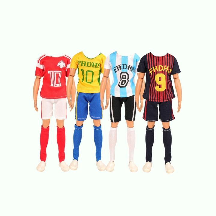 Image du produit Hermex Ken Barbie Set de 4 poupées Collection Thème Football