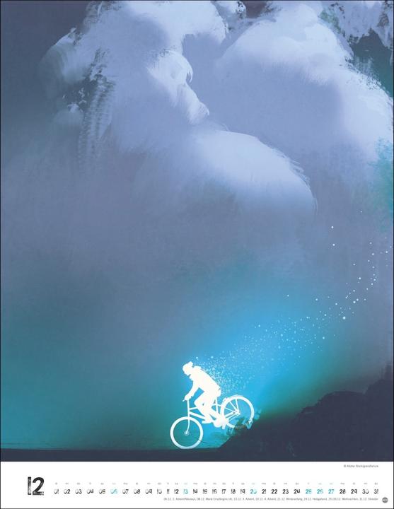 Produktbild Bike Art Posterkalender 2026 (34 x 44 cm, Harter Einband, Deutsch)