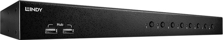 Produktbild Lindy DVI-I Single Link, USB 2.0 Audio KVM Switch Pro 8 Port