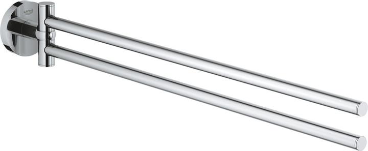 Grohe Start QuickFix Handtuchhalter, 2-armig, klebbar, chrom