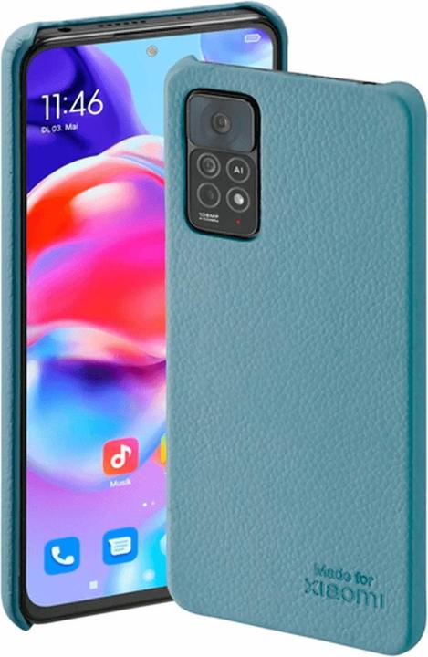 Immagine prodotto Mike Galeli Cover posteriore in vera pelle Lenny per Xiaomi Redmi Note 11 Pro, blu (Xiaomi Redmi Nota 11 Pro)