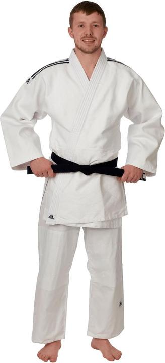 Produktbild adidas Judo-Anzug "Training" weiss/schwarze Streifen, J500 (140)