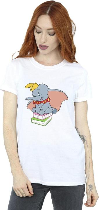 Immagine prodotto Disney Dumbo Sitting On Books Maglietta Ampia Donna (3XL)