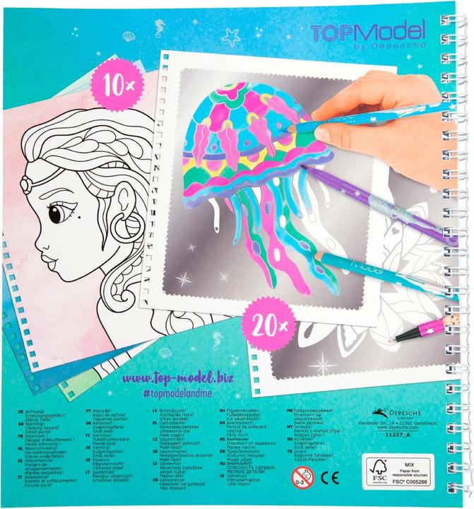 Image du produit Depesche Fantasy Model Silver Art kleurboek