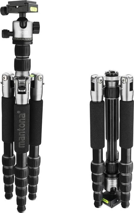 Image du produit mantona light traveller Trépied de voyage noir/gris (Métal)
