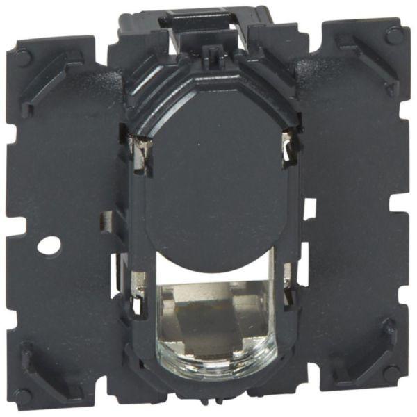 Image du produit Legrand CELIANE Ordinateur monochrome noir RJ45 STP Cat.6 (067346) (U/UTP, CAT6, 6 m)