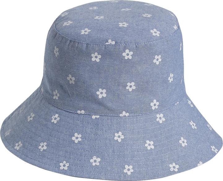 Immagine prodotto Vertbaudet Cappello da sole da bambina in denim con fiori (128)