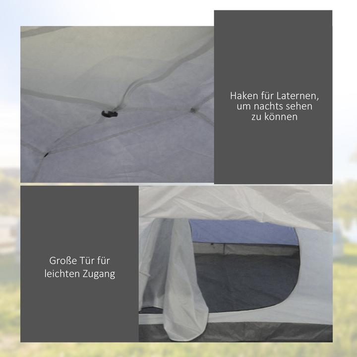 Actual product image Outsunny Campingzelt Polyester, Fiberglas Blau (3 persons)