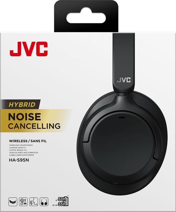 Actual product image JVC HA-S95N-B - Over-ear headphones black (ANC, 50 h, Wireless, Cable)