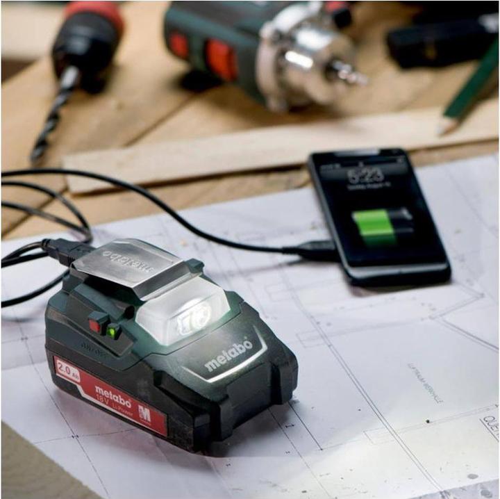 Actual product image Metabo PA 14.4-18 LED-USB (18 V)
