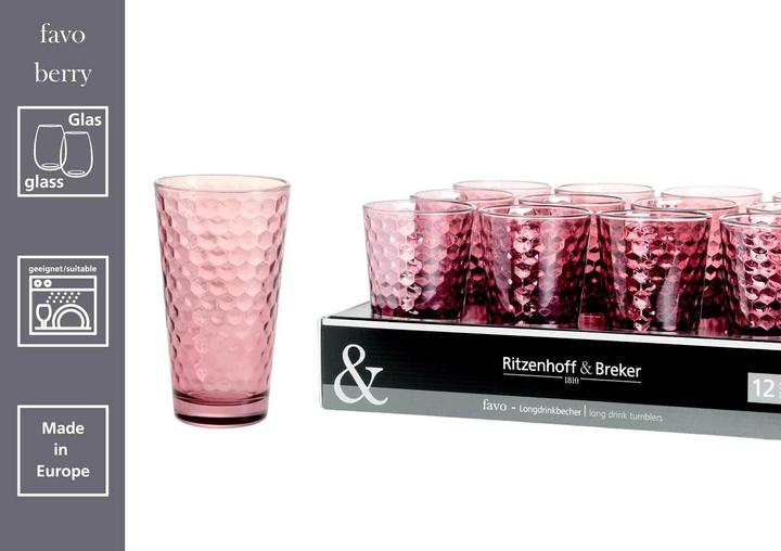 Produktbild Ritzenhoff & Breker Favo Longdrinkgläser (0.40 l, 12 x)