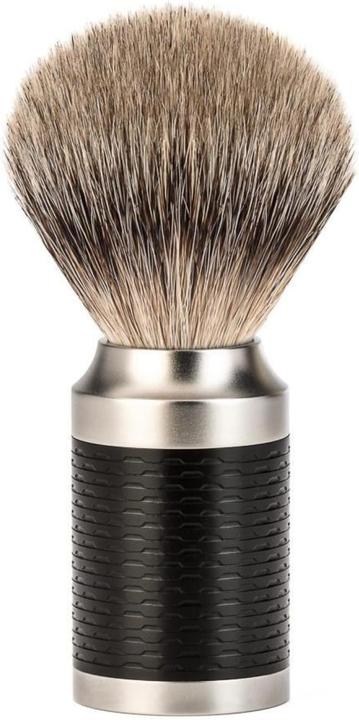 Image du produit Mühle ROCCA, Set de rasage, 3 pièces, Blaireau à pointe argentée, FABRICATION ARTISANALE, manches en