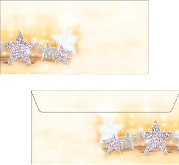 Produktbild Sigel Glitter Stars (110 x 220 mm, 50 x)