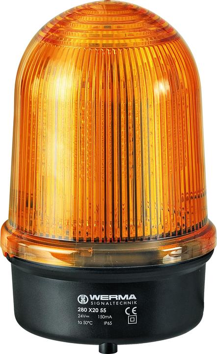 Produktbild Werma Signalleuchte LED Doppelblitz 24Vdc Gelb