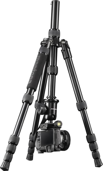 mantona DSLM Travel schwarz Reisestativ (Metall)