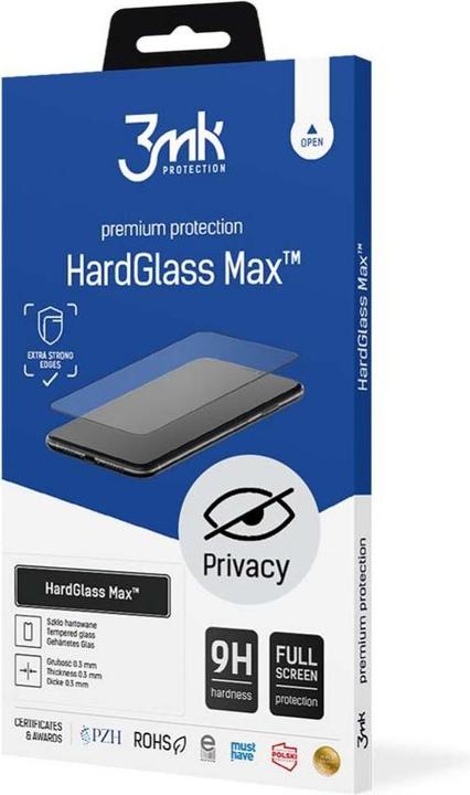 Produktbild 3MK Hardglass Max Privacy do iPhone 8 czarny (1 Stück, Apple iPhone 8)