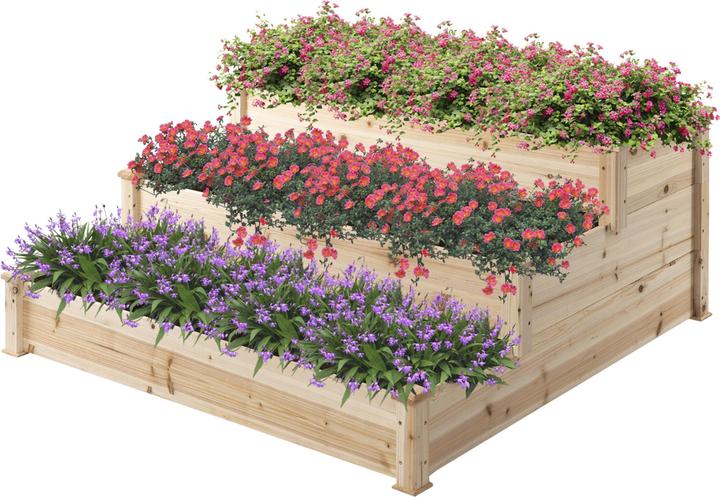 Actual product image Outsunny Raised bed with stepped design