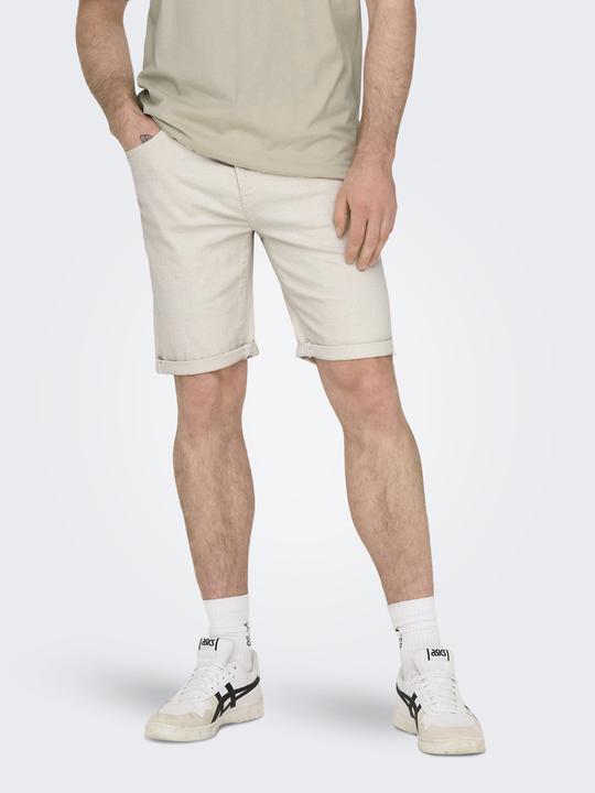 Image du produit Only & Sons ONSPLY Mittlere Taille Normal geschnitten Shorts Jeans-Shorts (XXL)