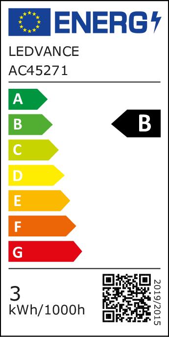 Energy Label Osram OSR LEDFil Drop Ultra 2.5W (E14, 2.50 W, 470 lm, 1 x, B)