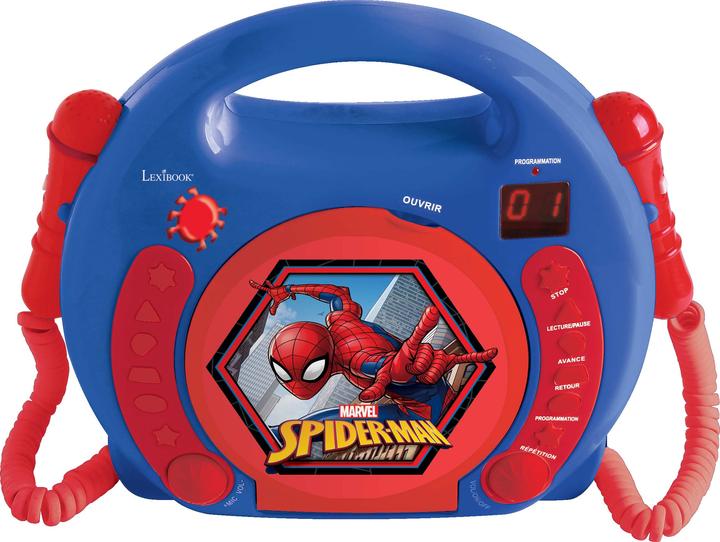 Lexibook Lecteur CD avec microphones Spider Man