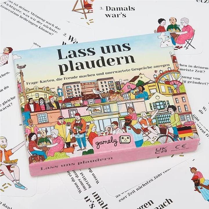 Immagine prodotto Gamely Chiacchieriamo - carte di domande che fanno amicizia e stimolano conversazioni inaspettate (Tedesco)