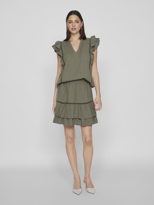 Actual product image Vila Ruched top with short sleeves (36)