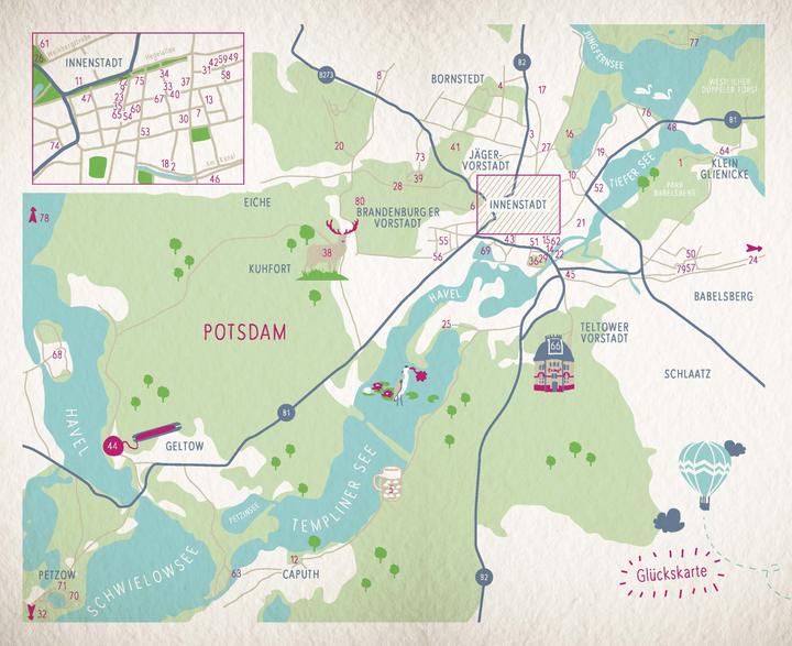 Produktbild Glücksorte in Potsdam (Deutsch, Wesenberg, Sybille, 2022)
