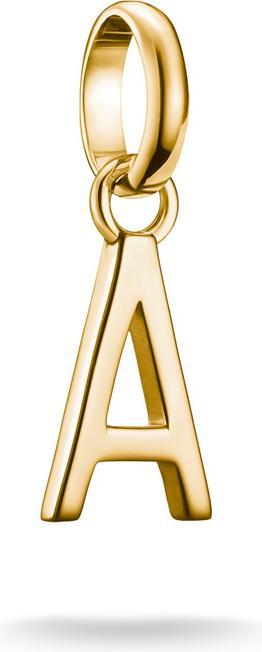 Thomas Sabo Charm-Anhänger Buchstabe A Connect vergoldet (Silber 925)