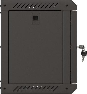 Actual product image Lanberg Szafa Instalacyjna Rack Wisząca 10 6u 300x300 Czarna Drzwi Przeszklone (Flat Pack) (6 RU, 10 inch rack)