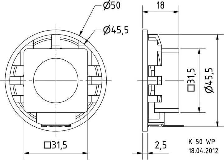 Valeurs nutritives et ingrédients Visaton Haut-parleur à large bande K 50 WP,8 ohms