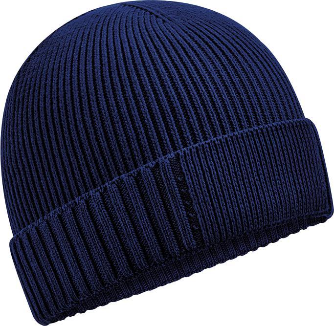 Produktbild Beechfield Erwachsene BioBaumwolle Engineered Patch Beanie