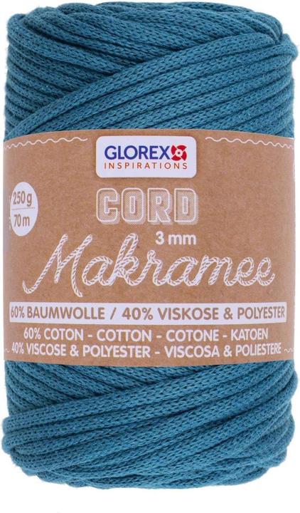 Glorex Macramee Cord 3mm 250g, tissé (70 m)