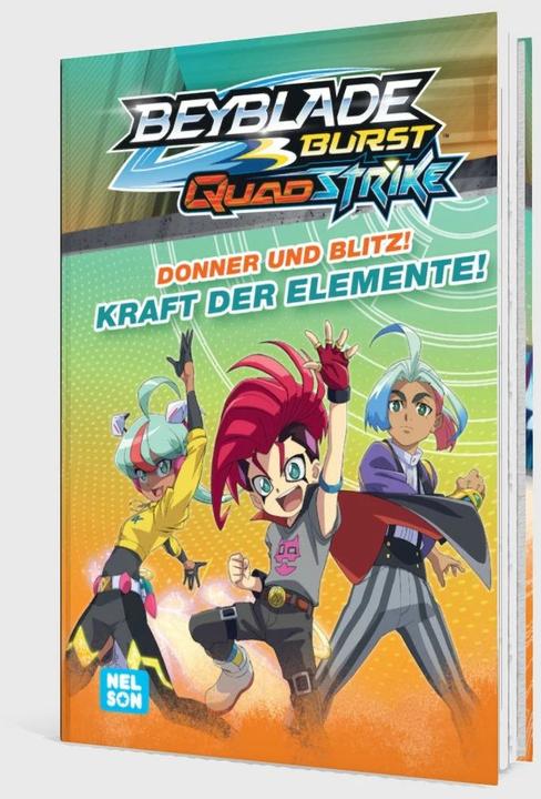 Produktbild BEYBLADE BURST QUADSTRIKE: Donner und Blitz! Kraft der Elemente! (Deutsch, Nelson, 2024)