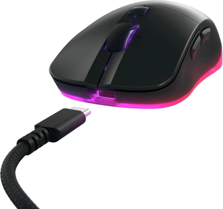 Actual product image CHERRY xtrfy M50 Black Wireless Mouse (Wireless, Cable)