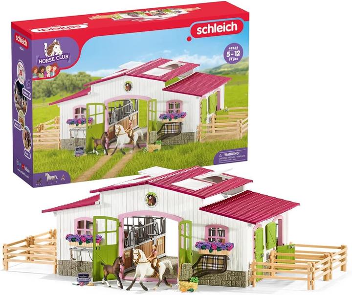 Produktbild Schleich Reiterhof mit Reiterin und Pferden