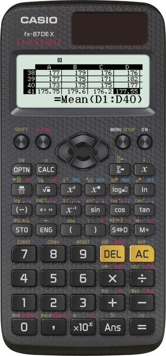 Productafbeelding Casio FX-87DE X (Zonnecellen, Batterijen)