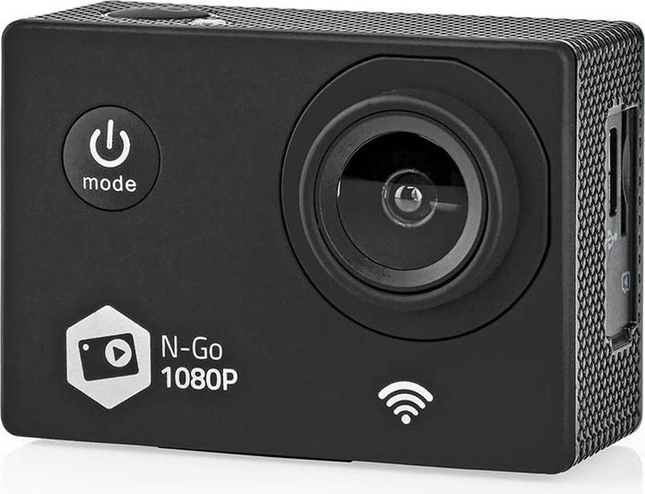 Productafbeelding Nedis Action Cam 1080p@30fps 12 MPixel Waterdicht tot: 30,0 m 90 min WLAN App beschikbaar voor: Andro (30p, WiFi)